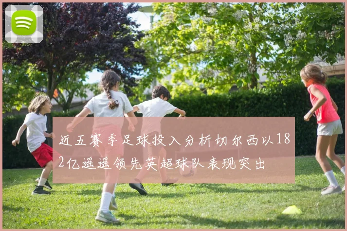 近五赛季足球投入分析切尔西以182亿遥遥领先英超球队表现突出